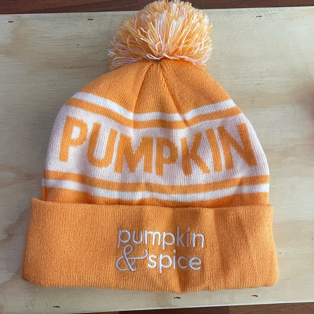 Pumpkin & Spice beanie hat